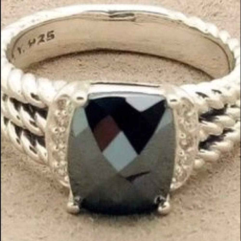 David yurman silver Wheaton petite hematite